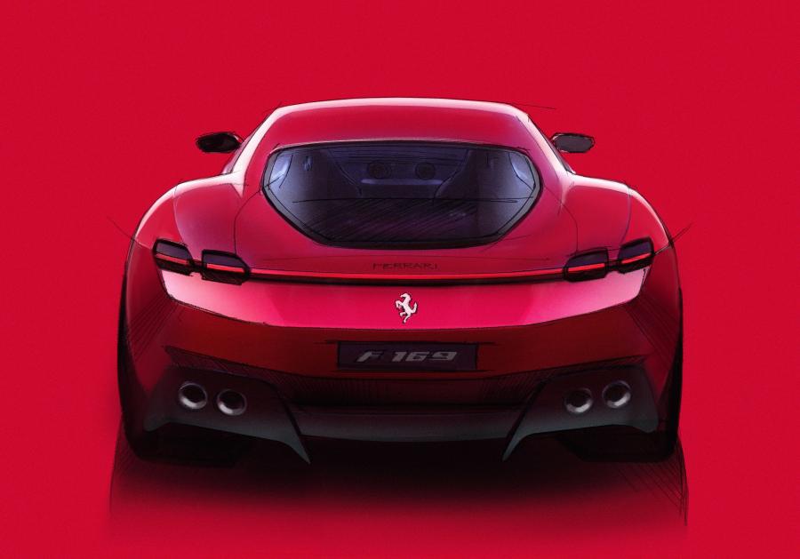 Эскиз Ferrari Roma (F169) 2020 года  (фото 13 из 49)